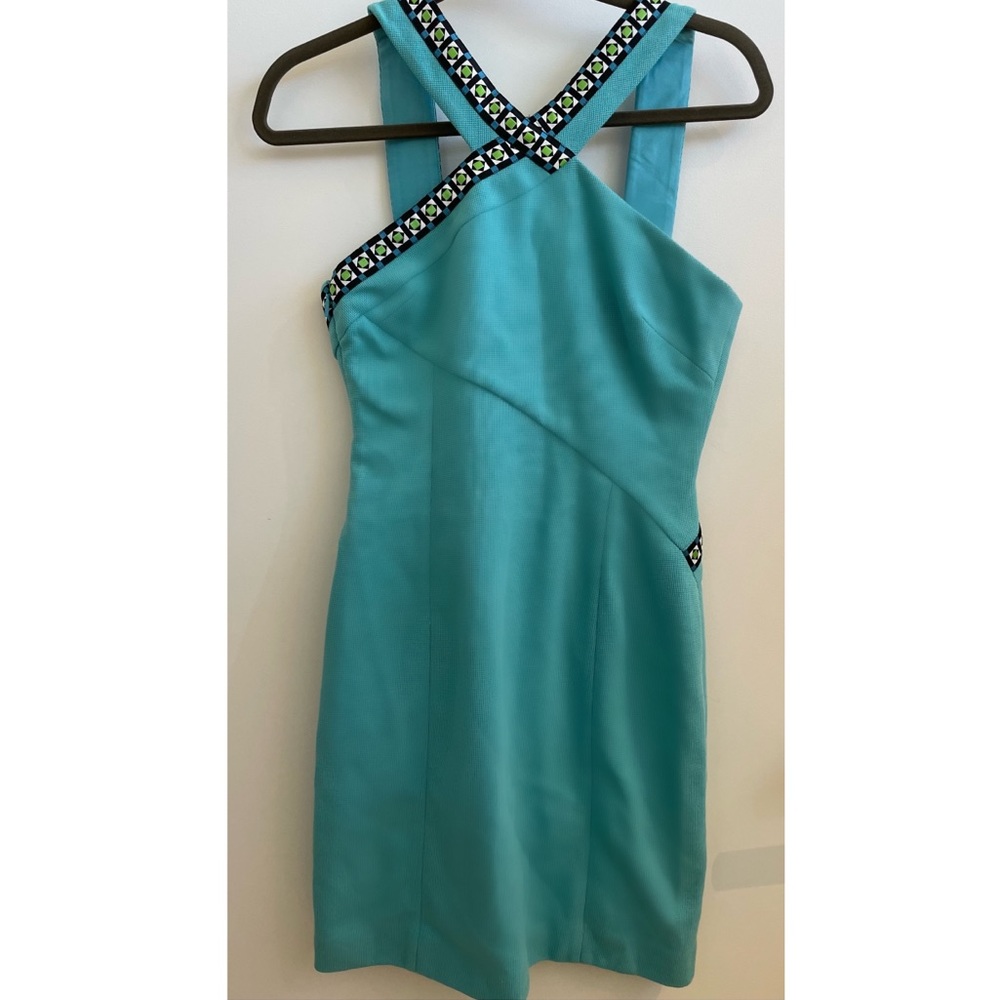 Versace Turquoise Short Dress